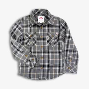 Flannel Shirt | Greige Plaid