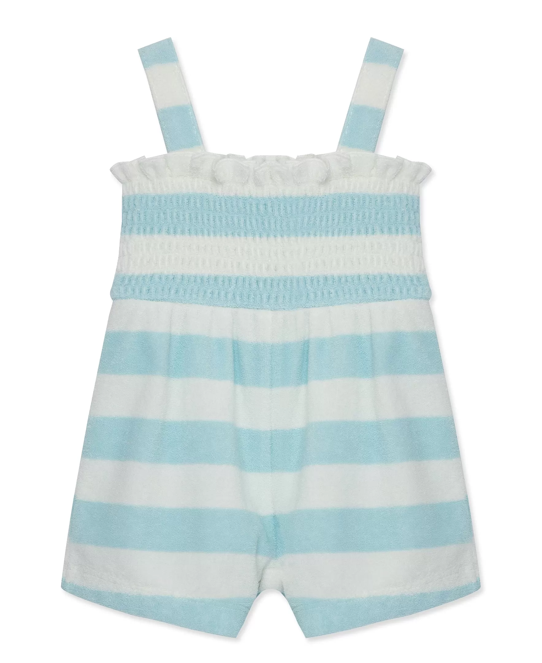 Focus Kids Blue Stripe Terry Romper (3M-12M)