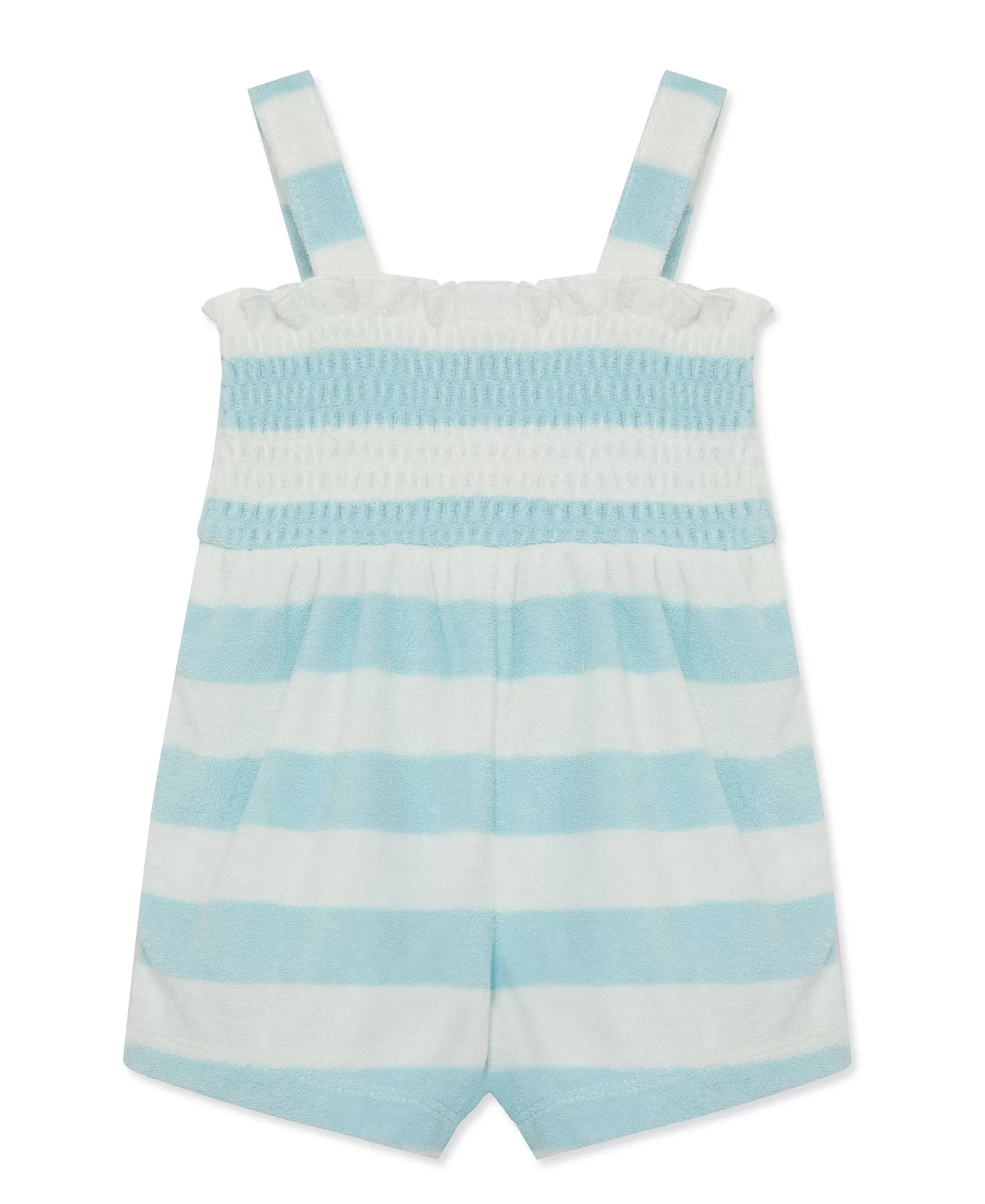 Focus Kids Blue Stripe Terry Romper (3M-12M)