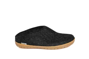 Glerups Unisex Slippers - Rubber Soles - Charcoal