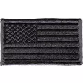 Grey Camouflage American Flag Uniform Patch