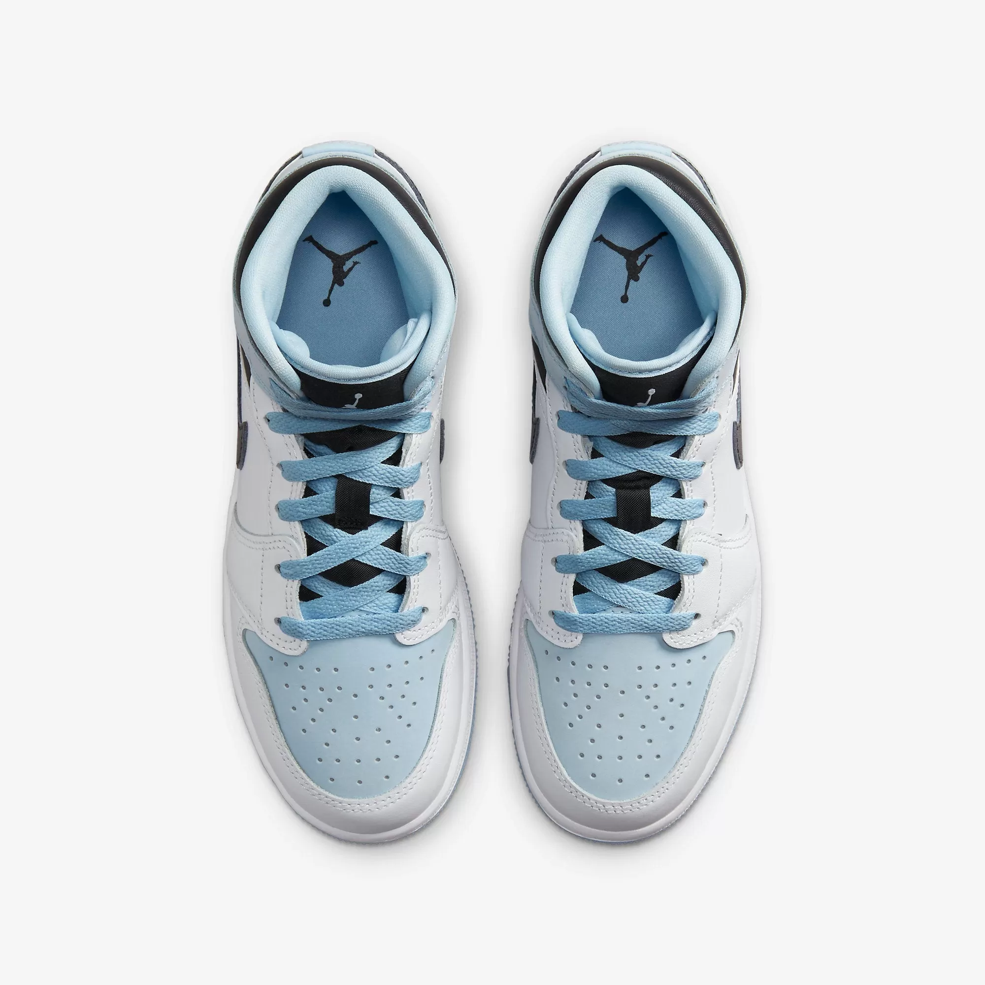 (GS) Air Jordan 1 Mid SE 'White / Ice Blue' (2023) DV1337-104