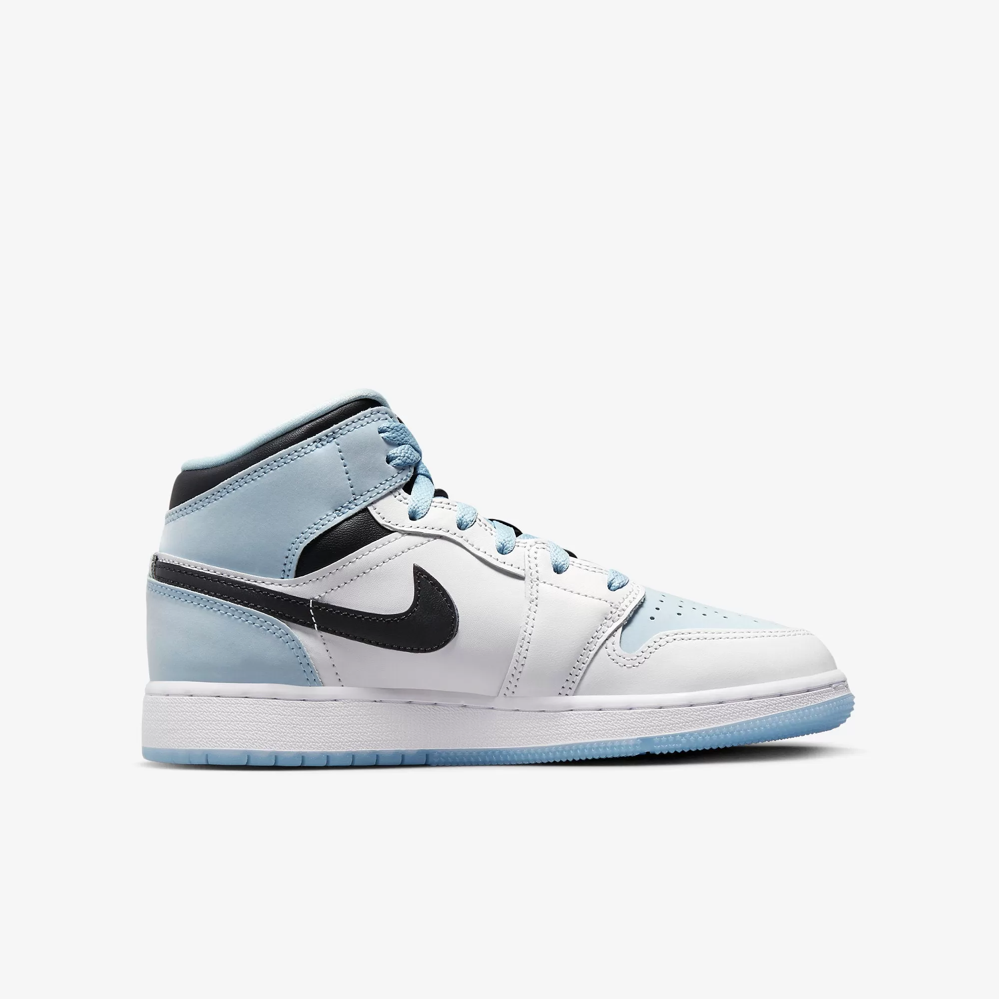 (GS) Air Jordan 1 Mid SE 'White / Ice Blue' (2023) DV1337-104