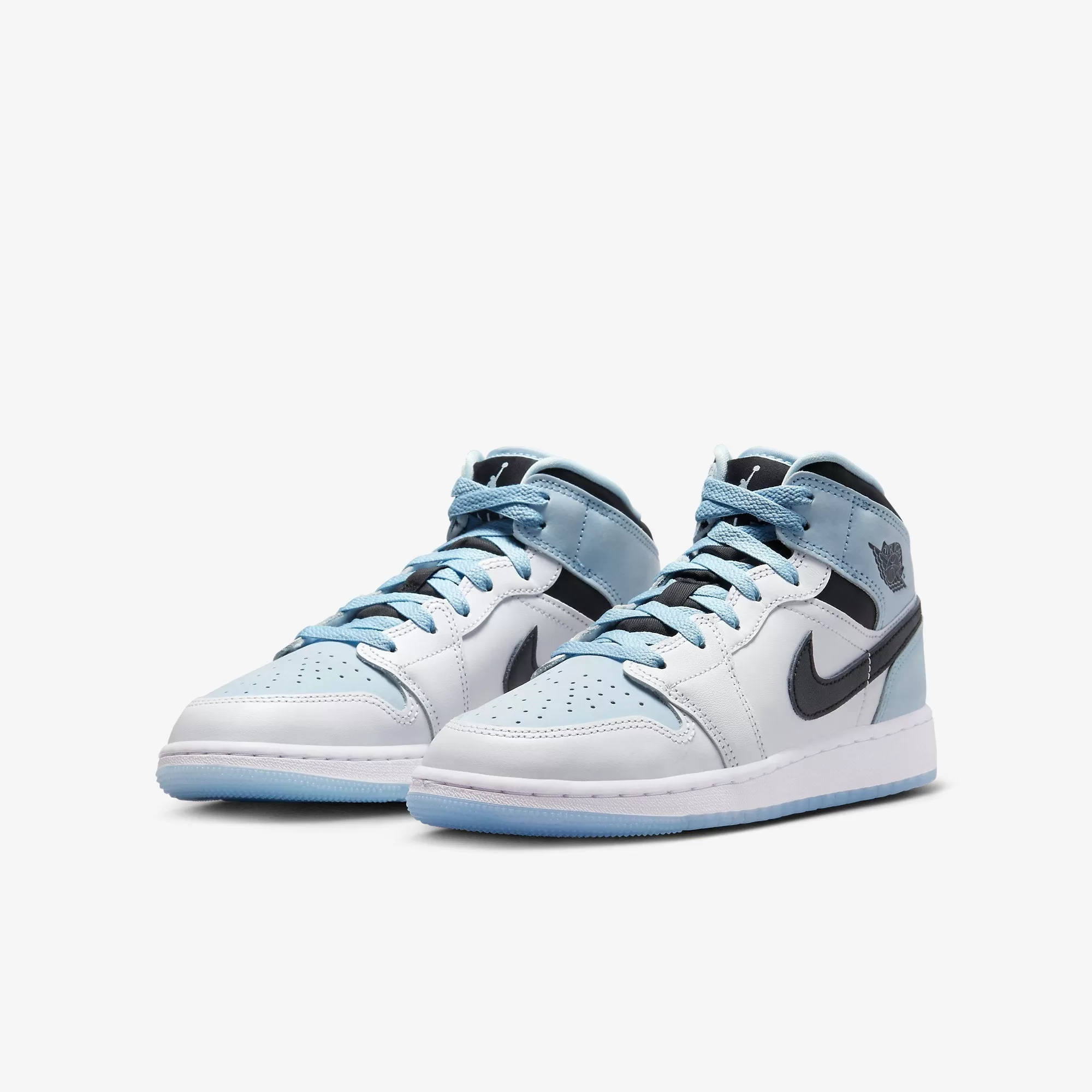 (GS) Air Jordan 1 Mid SE 'White / Ice Blue' (2023) DV1337-104