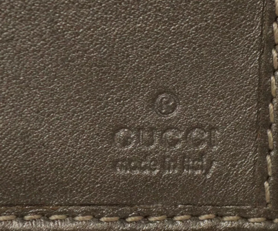 Gucci Bronze Monogram Long Wallet