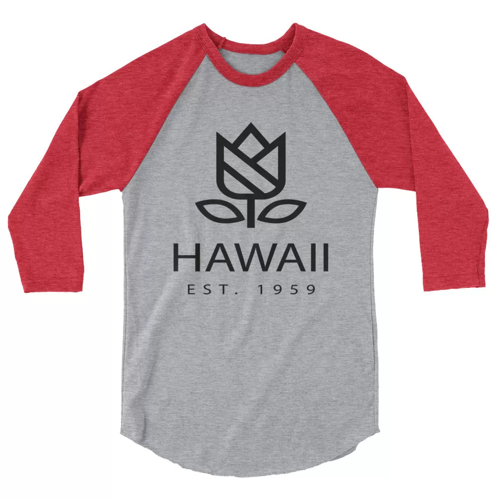 Hawaii - 3/4 Sleeve Raglan Shirt - Established