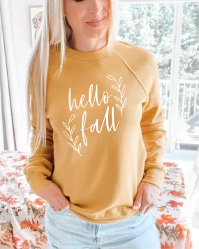 Hello Fall Plush Raglan Sweater