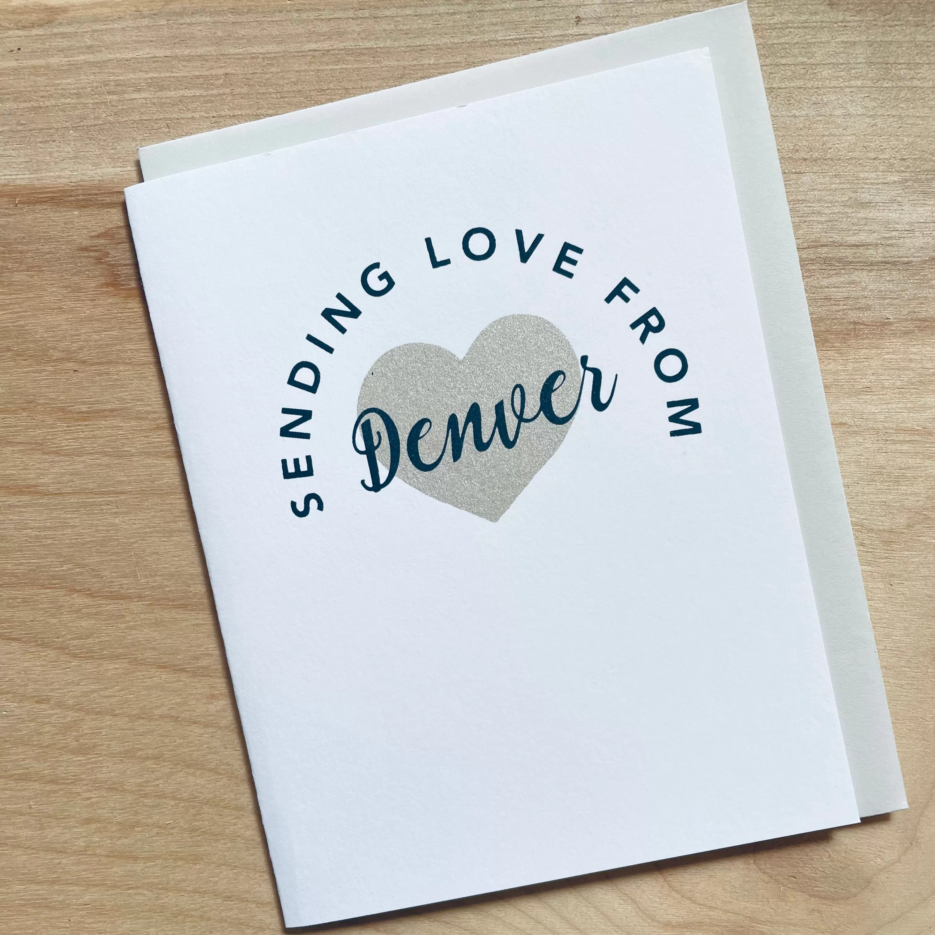 hello from Denver greeting card, Colorado greeting card