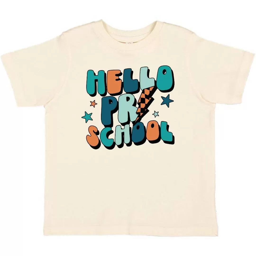 Hello Preschool Short Sleeve Kids Shirt