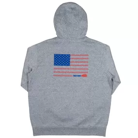 'Hooey' Men's Liberty Roper Flag Hoody - Grey / Red / Blue