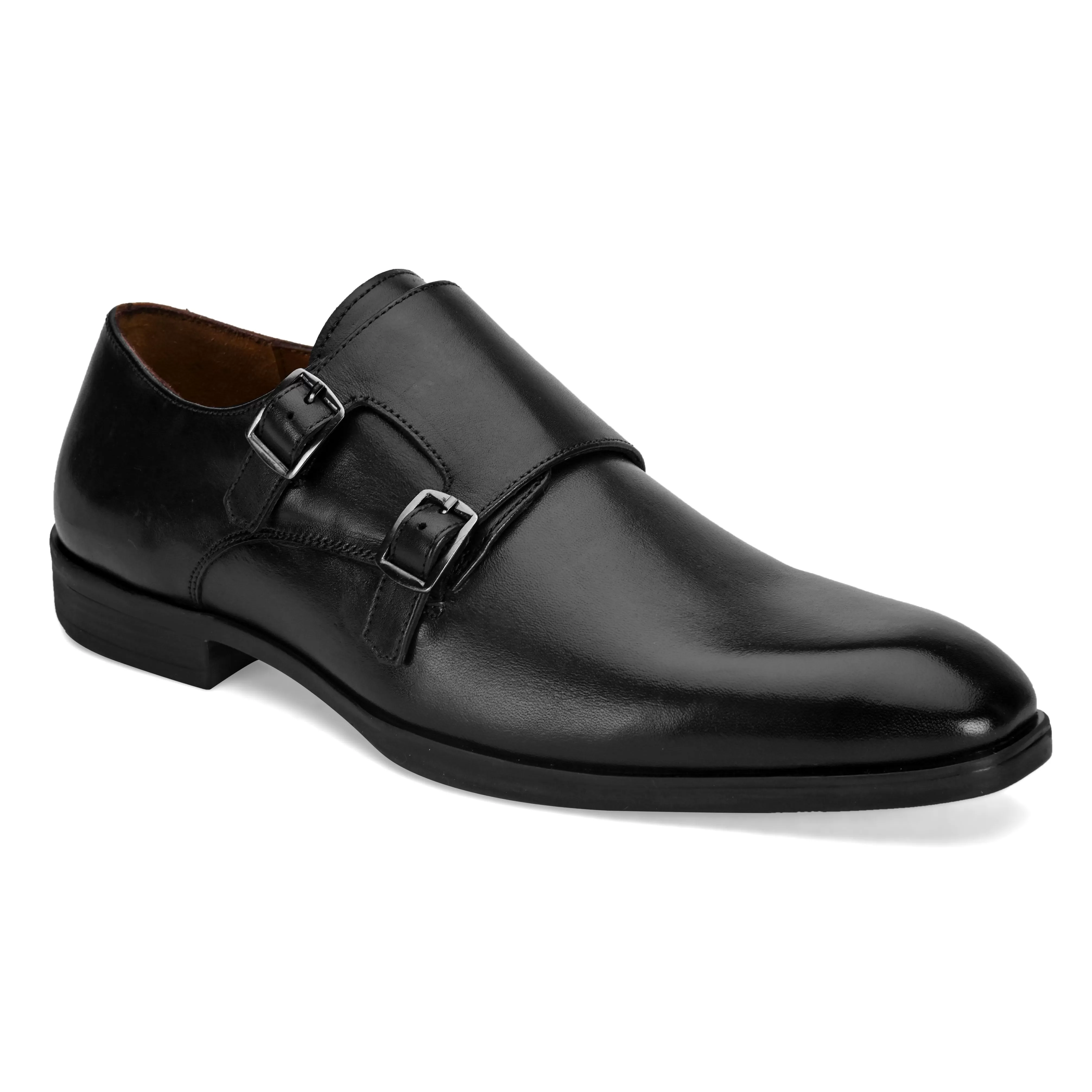 Hugo Classic Black Monk Shoes