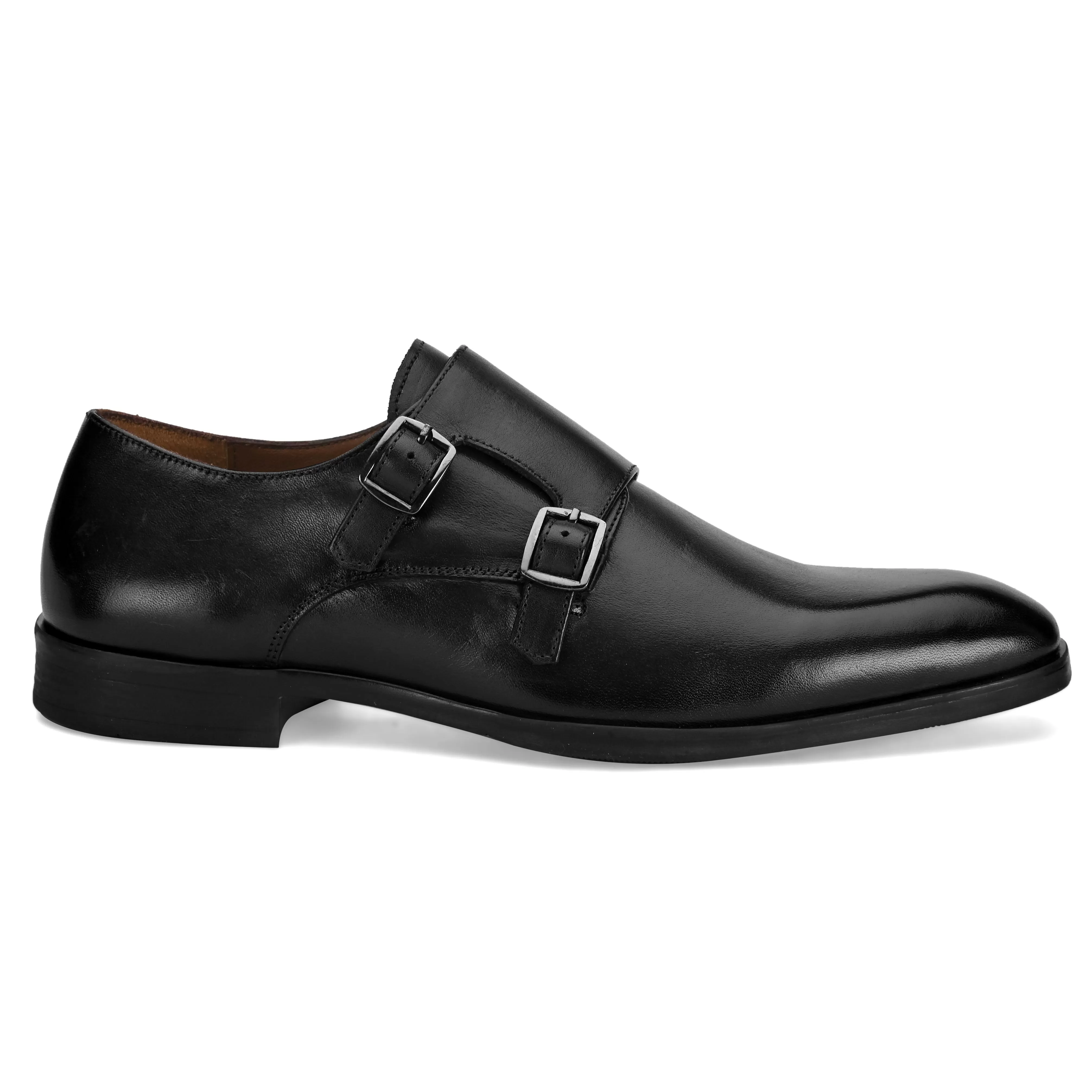 Hugo Classic Black Monk Shoes