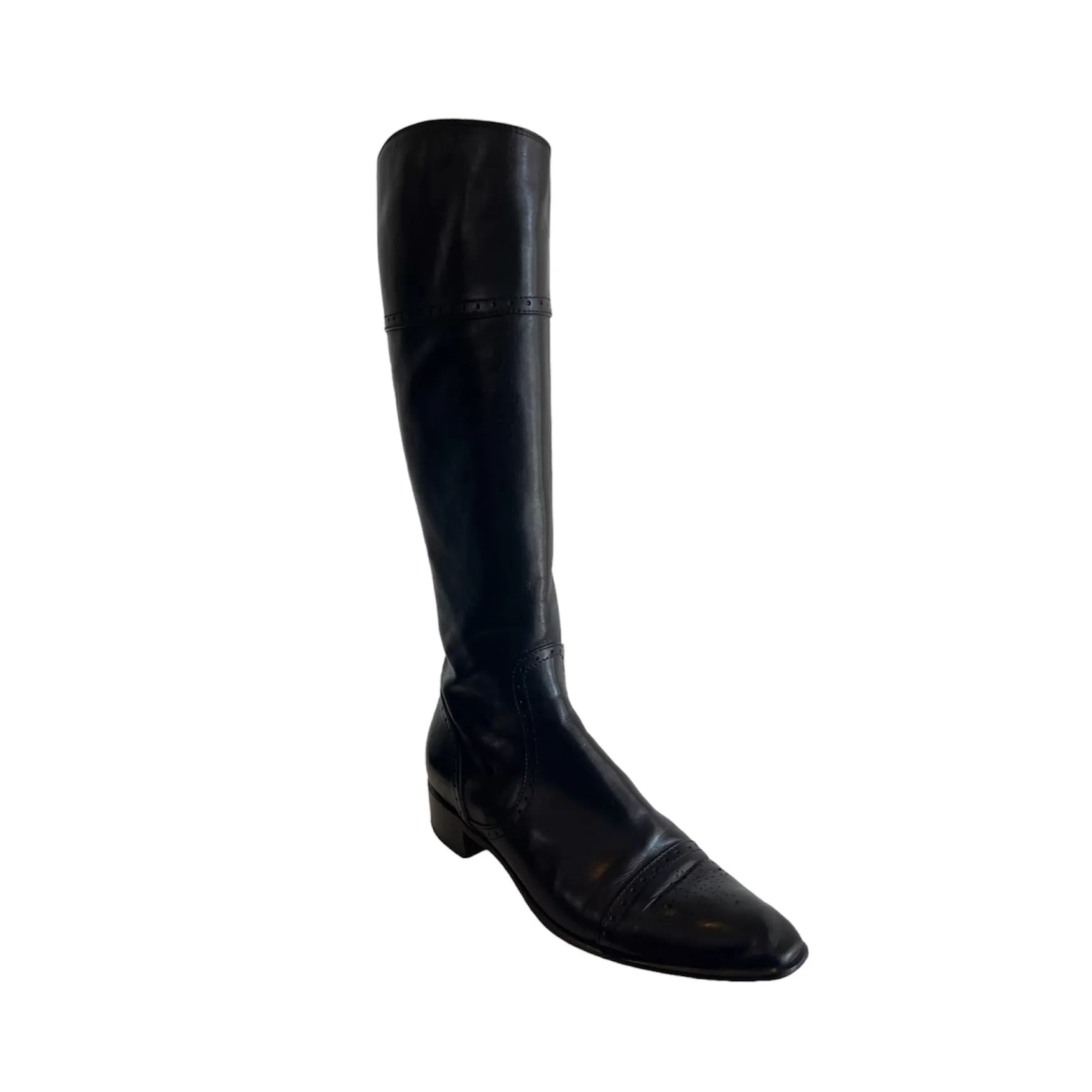 Italian Leather Tall Boot (Size 40.5)