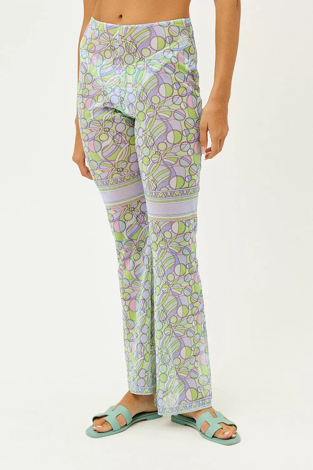 Joey Low Rise Mesh Pants - Vortex