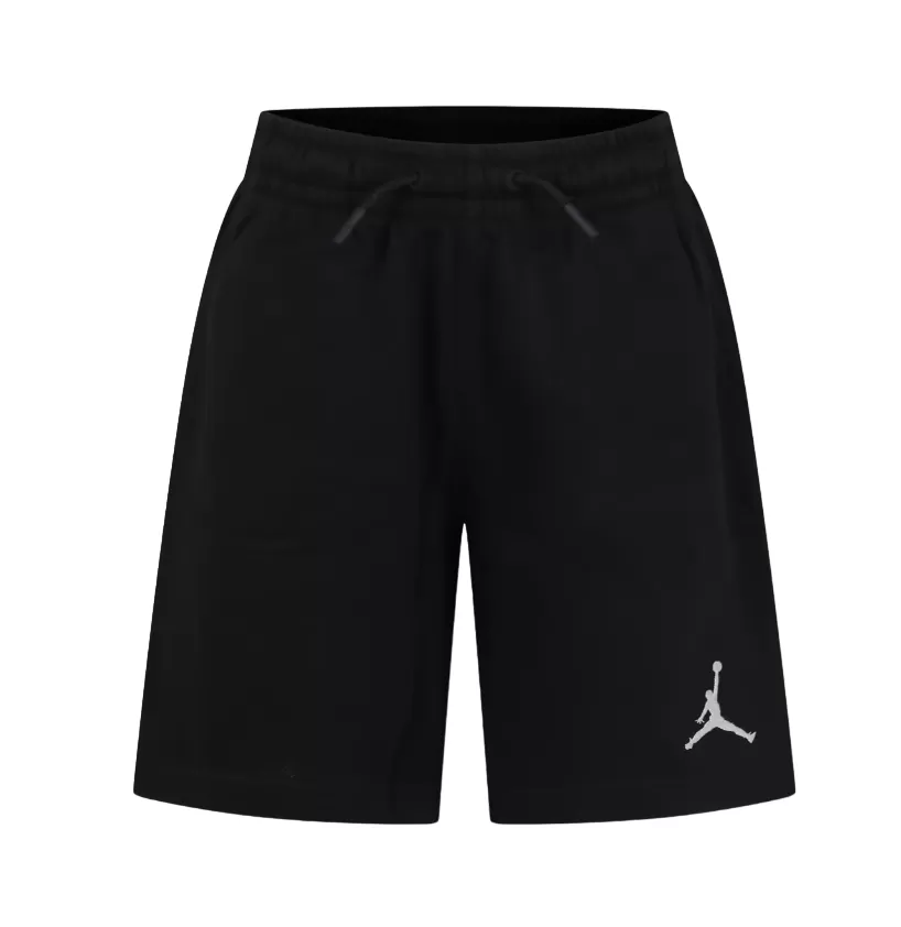 Jordan boys' cotton shorts with embroidered Jumpman logo 95C575-023 black