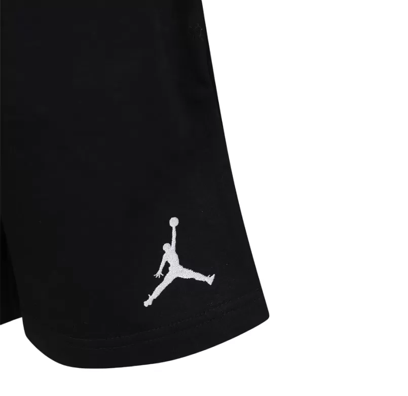 Jordan boys' cotton shorts with embroidered Jumpman logo 95C575-023 black