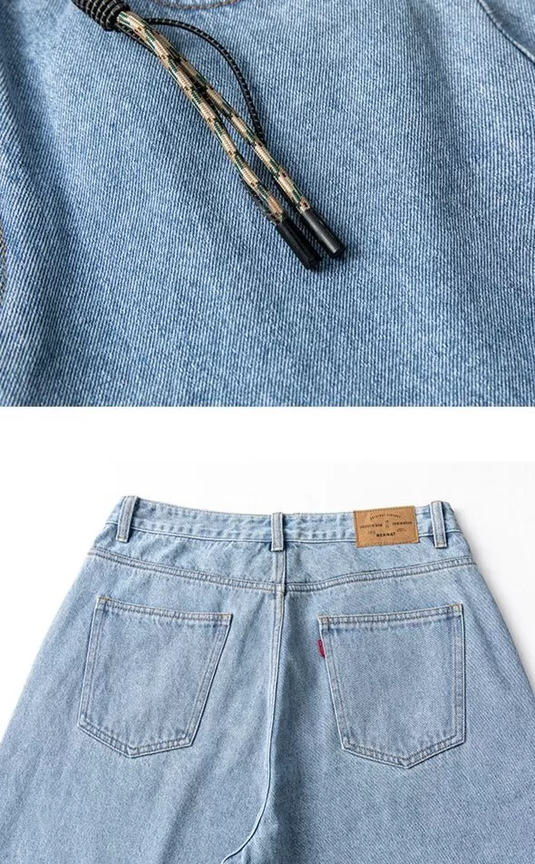 Keychain Denim Knee Length Jorts