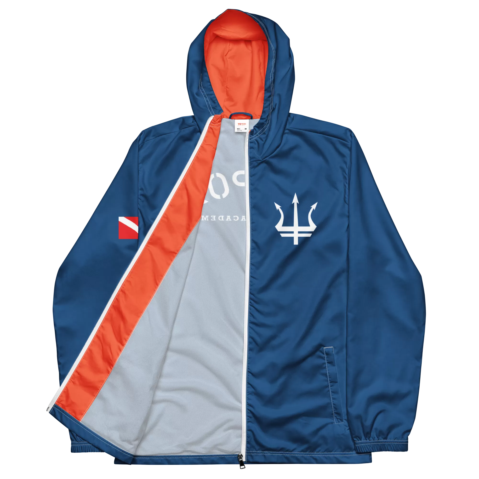 Leros Diving Academy Blue Men’s windbreaker