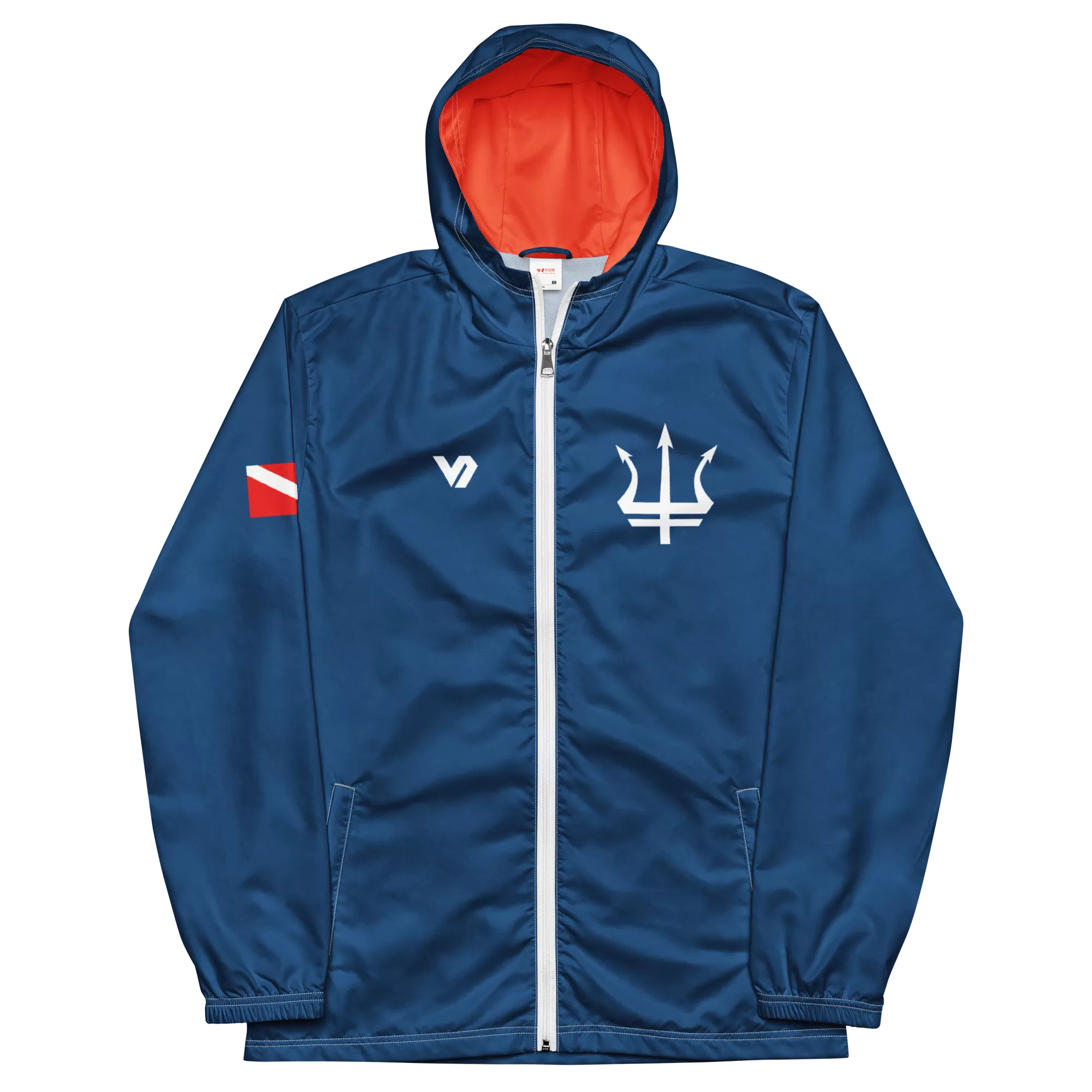 Leros Diving Academy Blue Men’s windbreaker