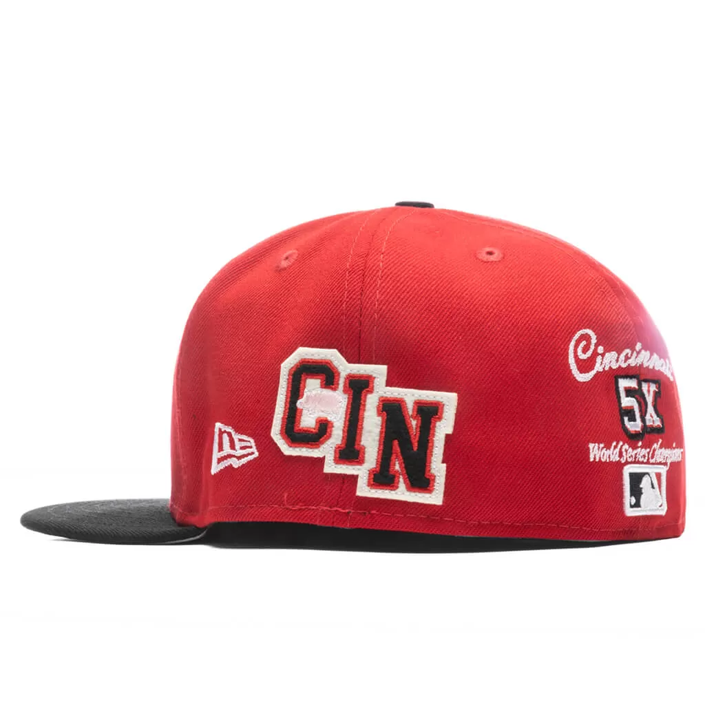 Letterman 59FIFTY Fitted - Cincinnati Reds