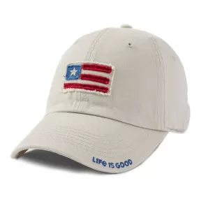 Life Is Good Tattered Chill American Flag Cap 60517