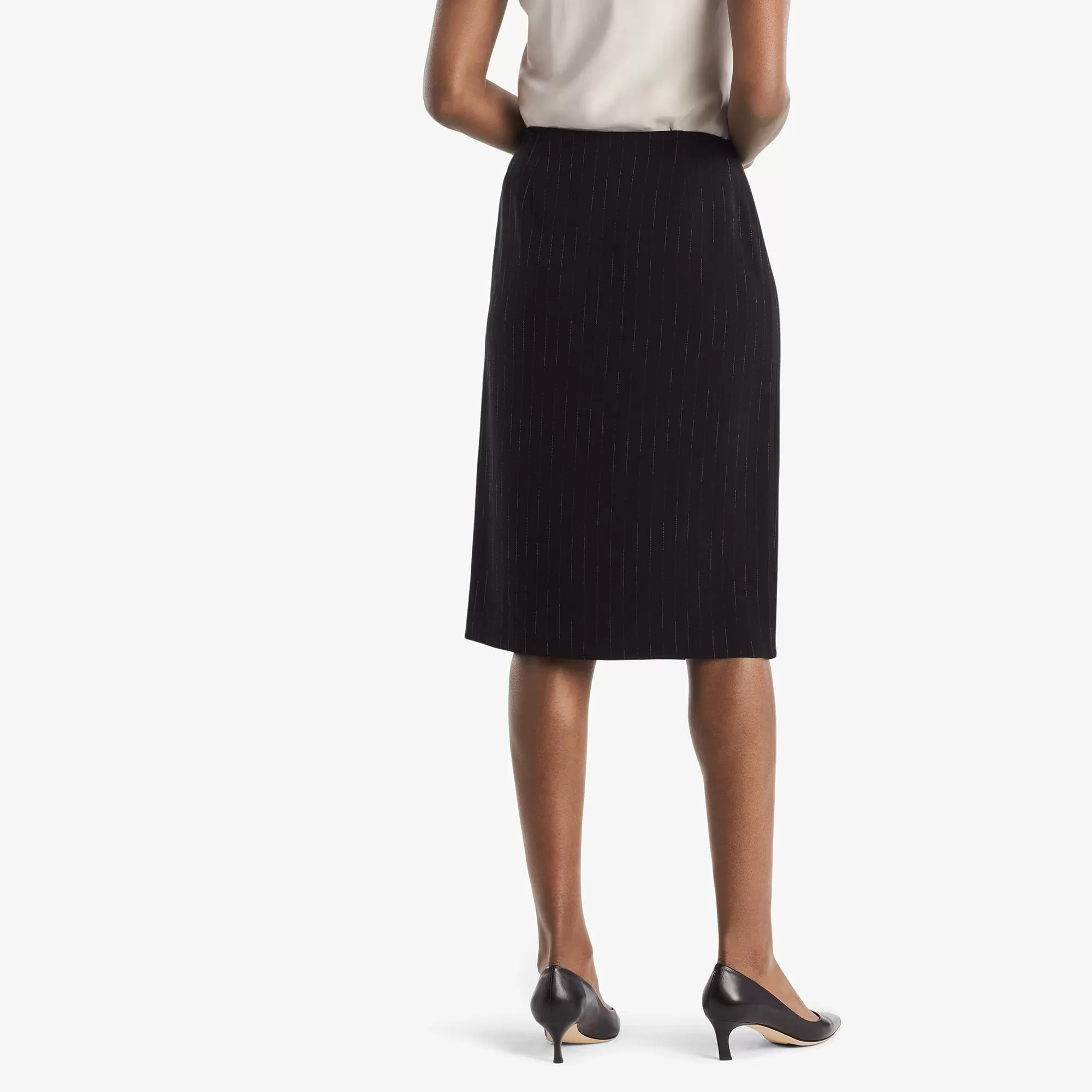 Logan Skirt - Faded Stripe :: Black