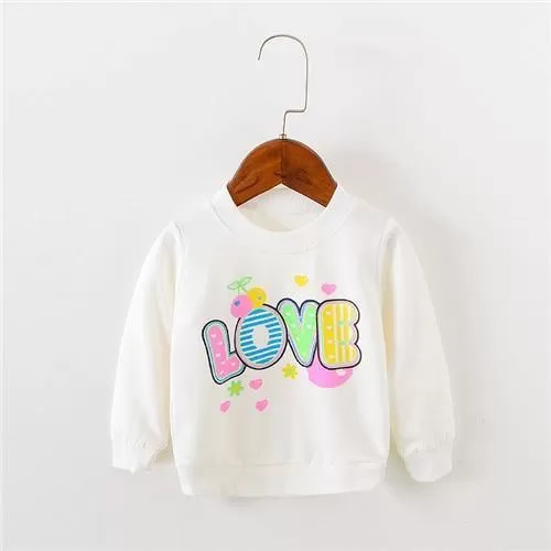 Long Sleeve love pattern seatshirts