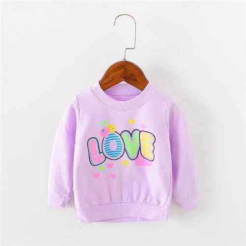 Long Sleeve love pattern seatshirts