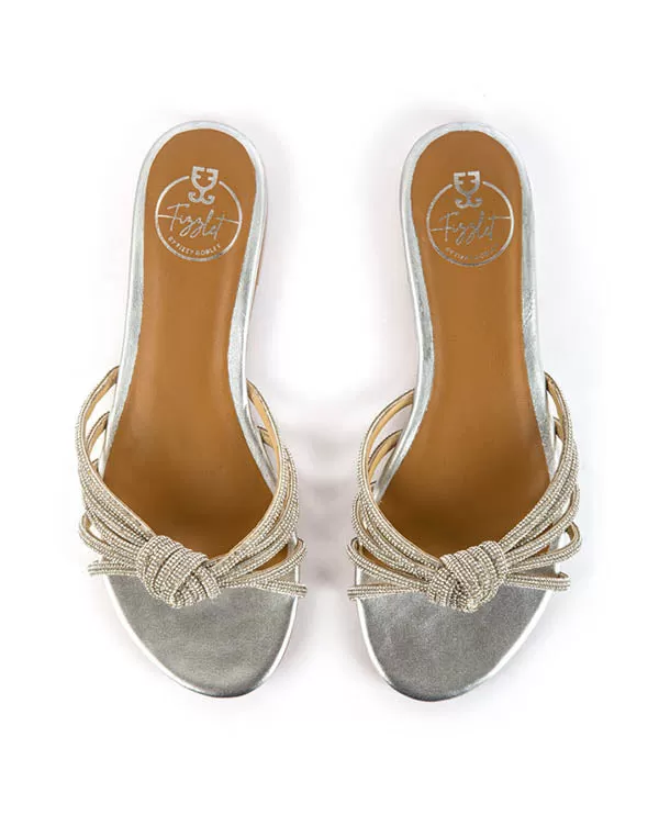 Mambo : Knot Flats - Silver