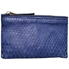 Midnight blue zip pouch