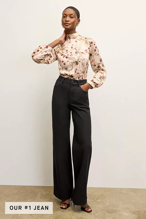 Milo Wide-Leg Jean - Eco Better Than Denim :: Black