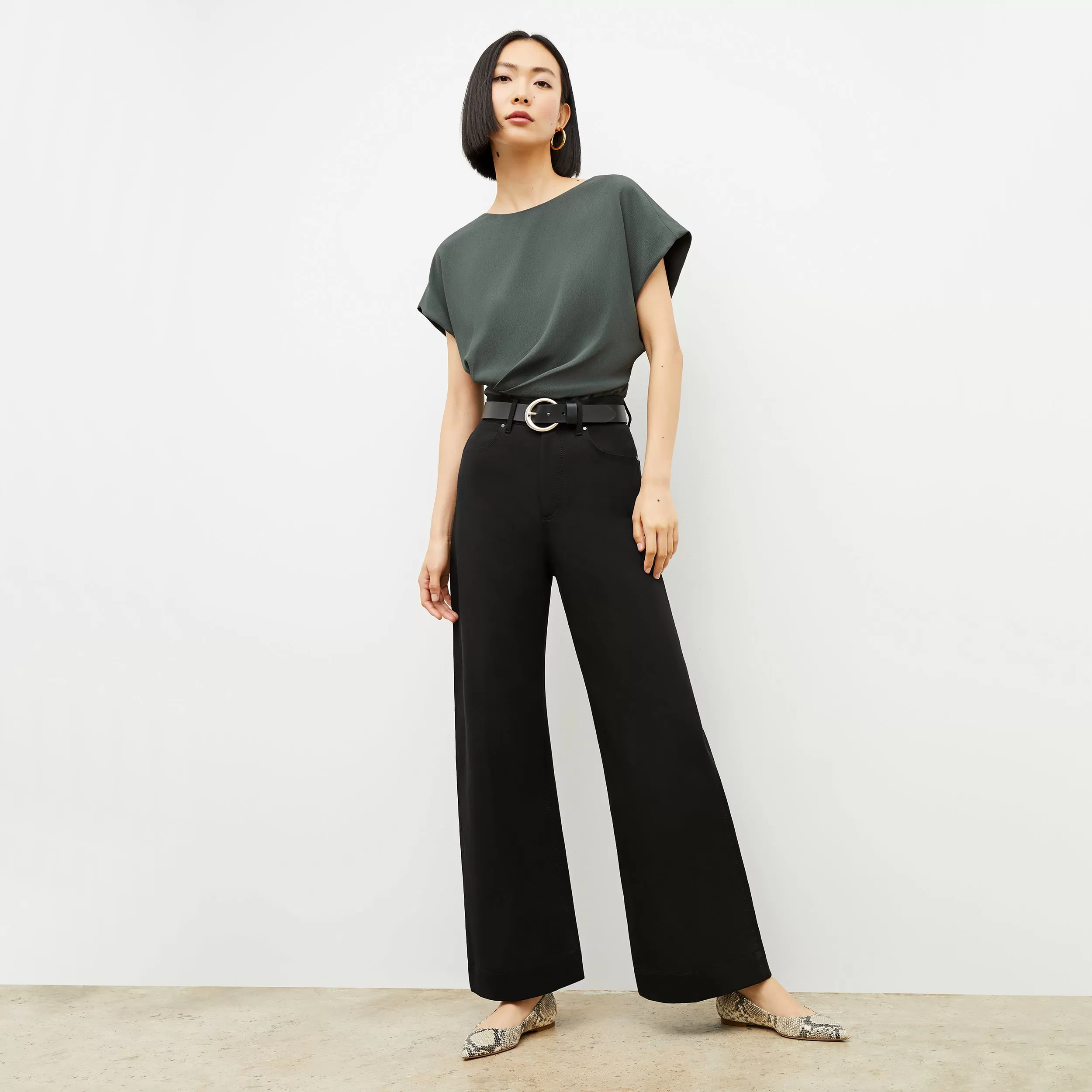 Milo Wide-Leg Jean - Eco Better Than Denim :: Black