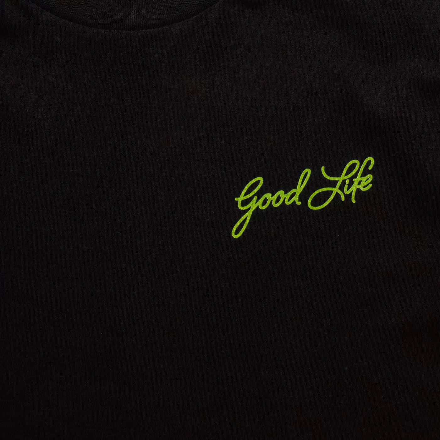 Neon Es Vedrà Good Life Back Print - Tshirt - Black