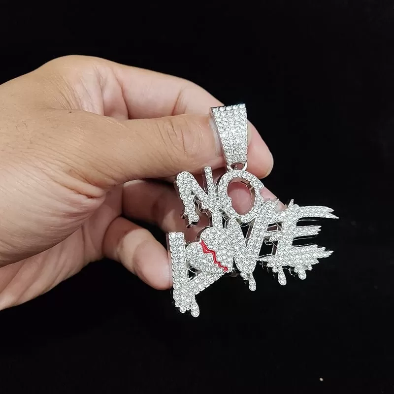 NO LOVE Necklace Pendant