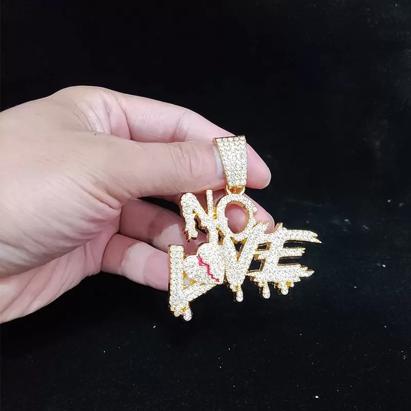 NO LOVE Necklace Pendant