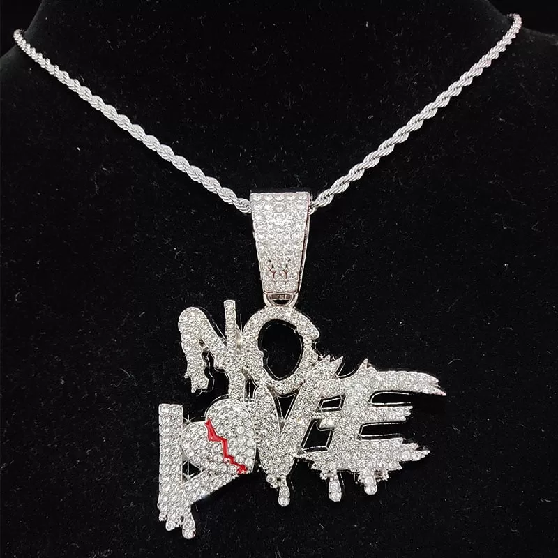 NO LOVE Necklace Pendant