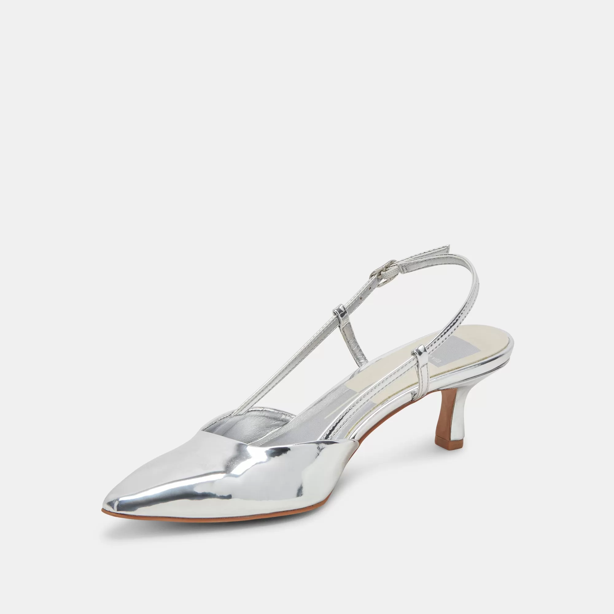 ODELA WIDE HEELS SILVER STELLA