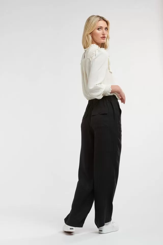 Patch Pocket Pant Black