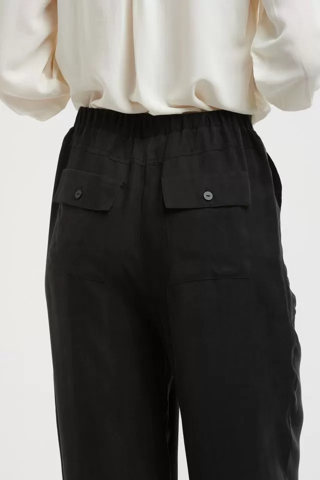 Patch Pocket Pant Black