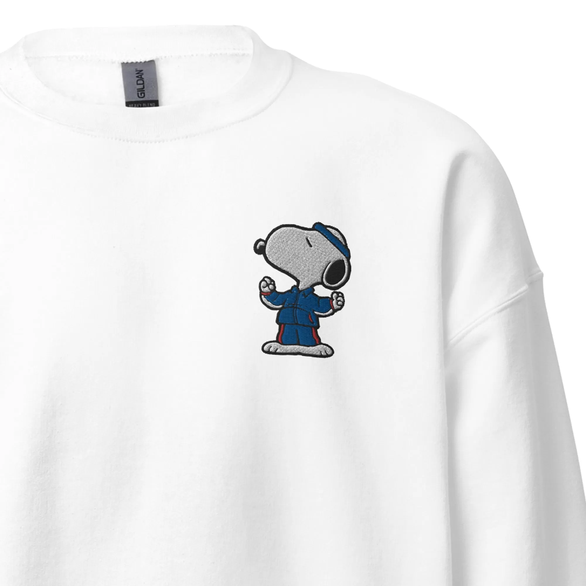 Peanuts Snoopy Sports Embroidered Crewneck