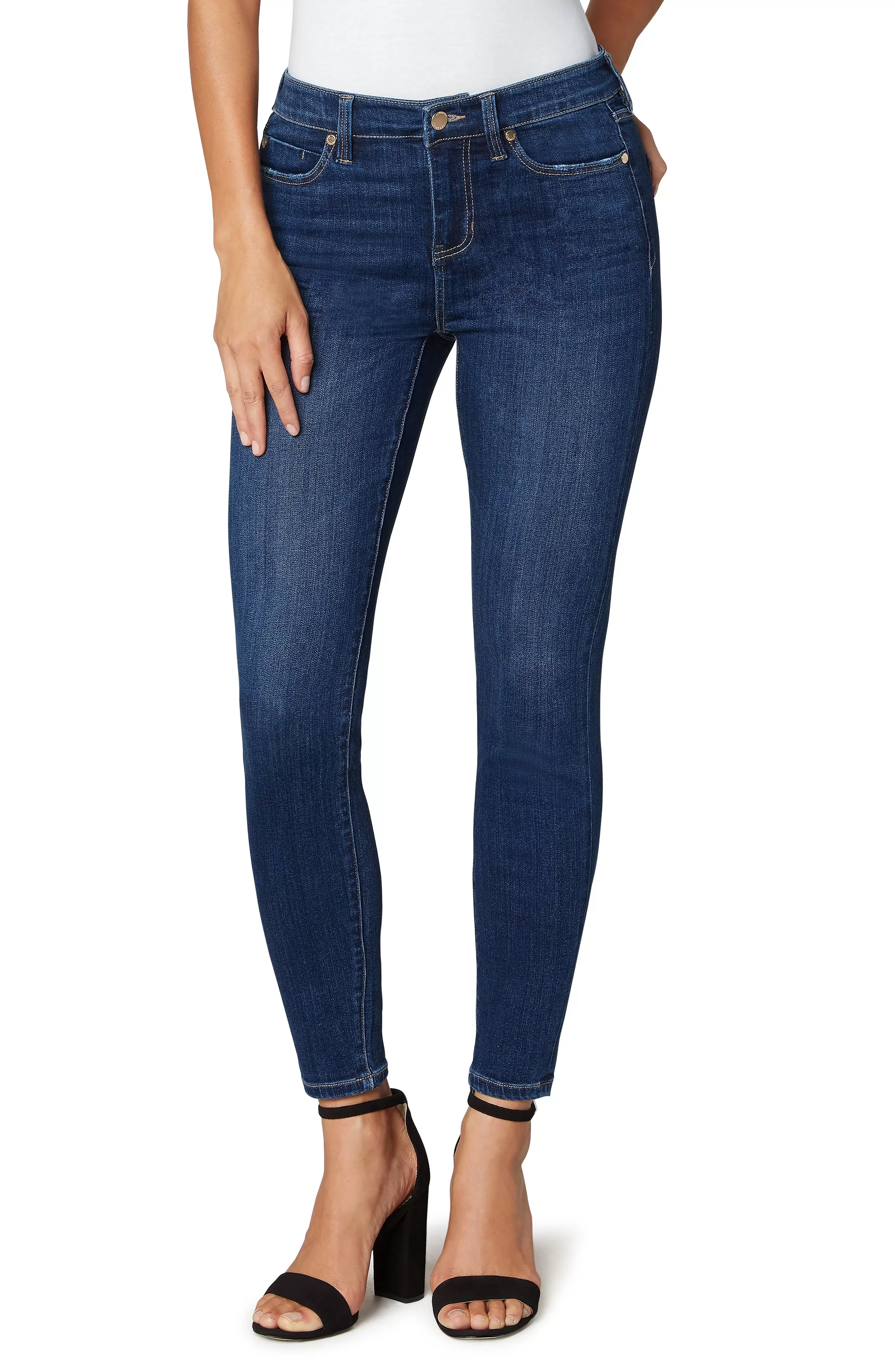 PETITE ABBY ANKLE SKINNY HIGH PERFORMANCE DENIM