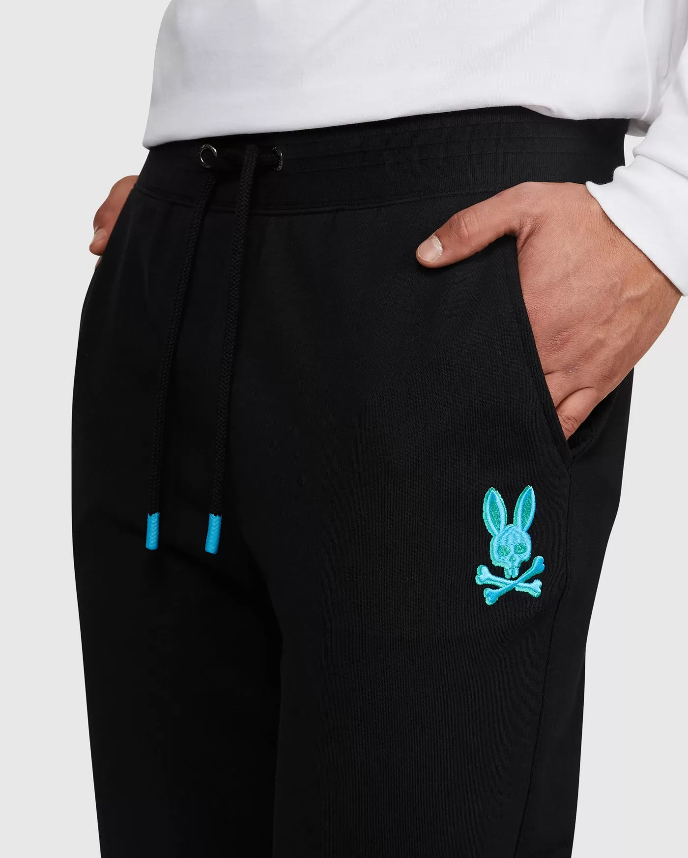 Psycho Bunny Bennett Sweat Pants in Black