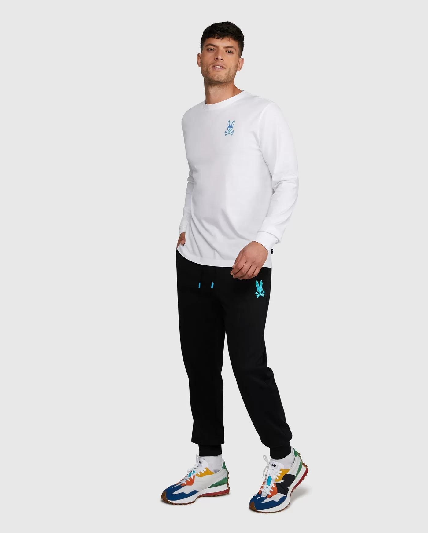 Psycho Bunny Bennett Sweat Pants in Black