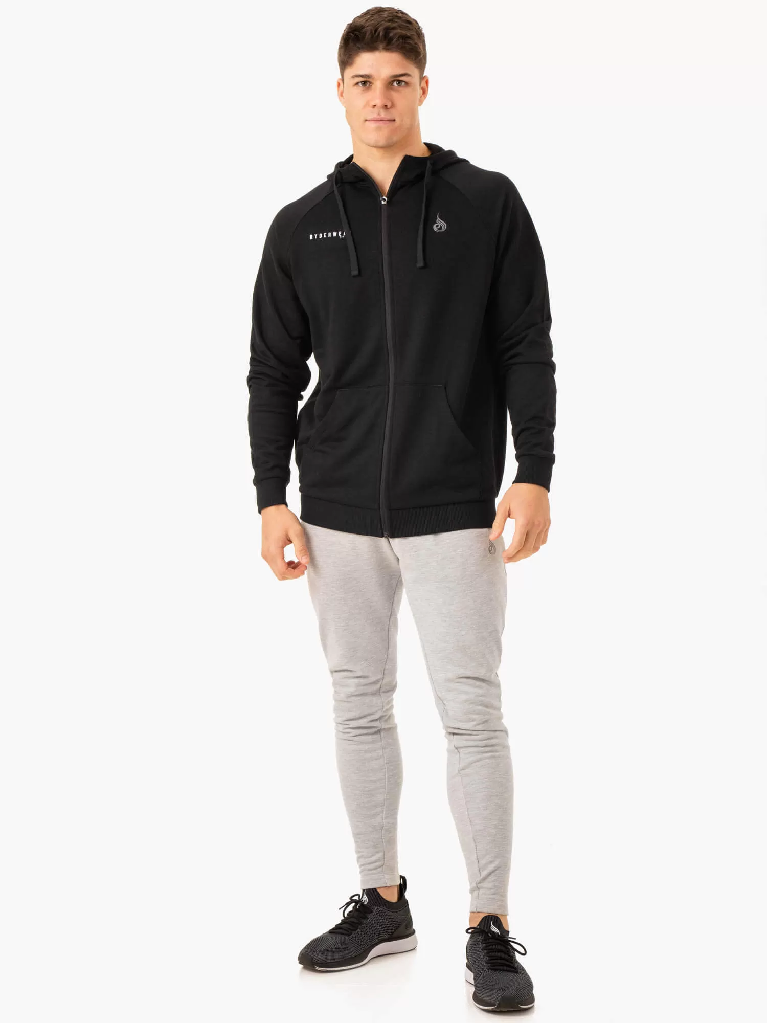 Pursuit Zip Up Hoodie - Black