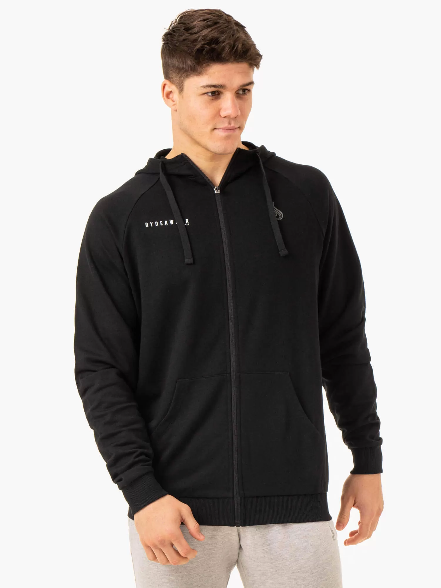 Pursuit Zip Up Hoodie - Black