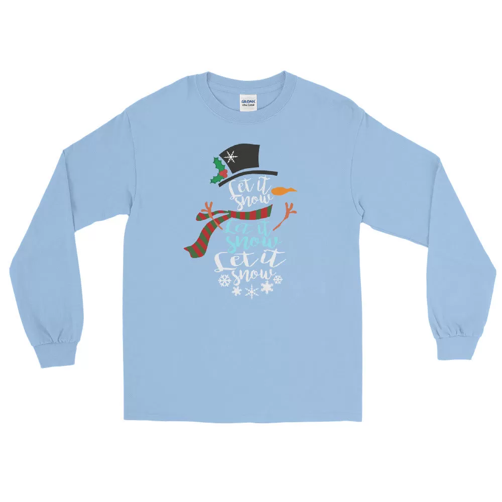 "Let It Snow" 3XL Long Sleeve Shirt - Several Colors Available