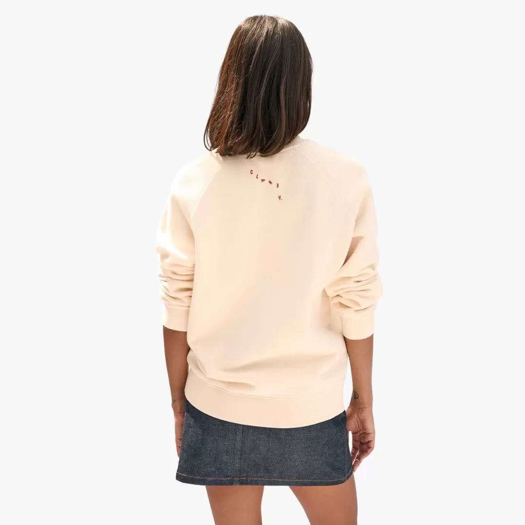 "Oui" Sweatshirt (Cream)