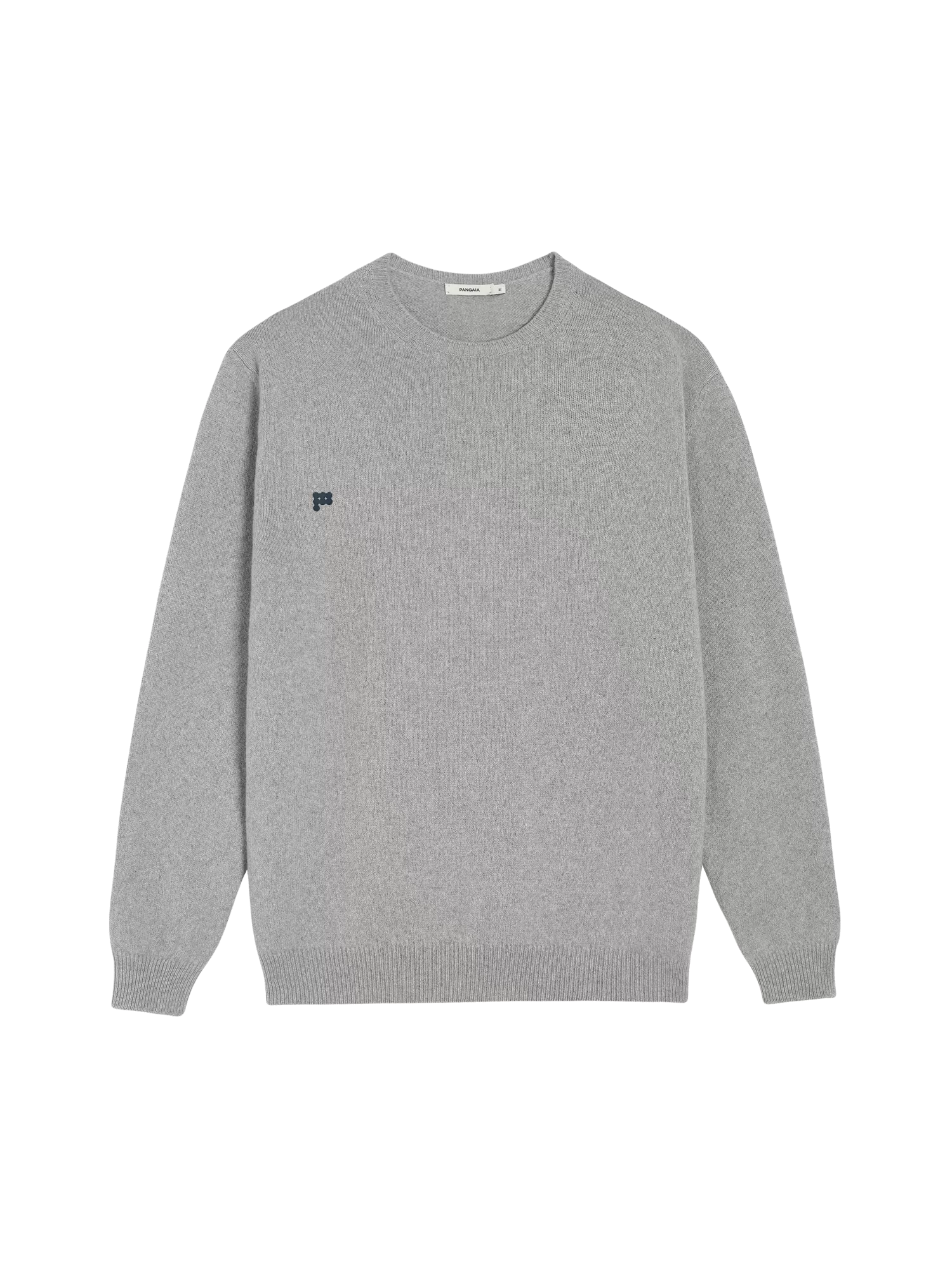 Recycled Cashmere Crewneck Sweatshirt—pale grey melange