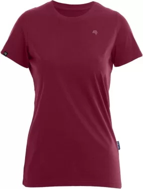 RMH 0201 ― Damen Luxury Bio-Baumwolle T-Shirt - Rot Bordeaux