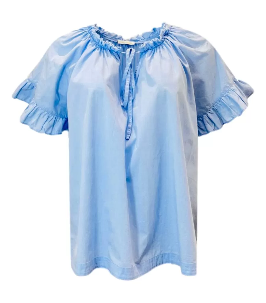 Robert Friedman Cotton Frill Top. Size M